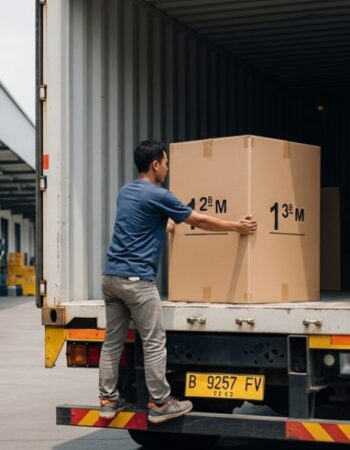 pengiriman rotan dengan kontainer