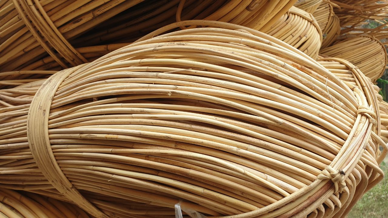rotan jawit bahan baku untuk keranjang basket