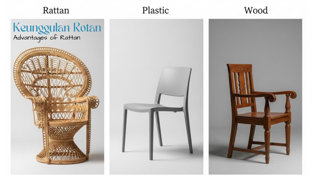 Keunggulan rotan dibandingkan kayu atau plastik