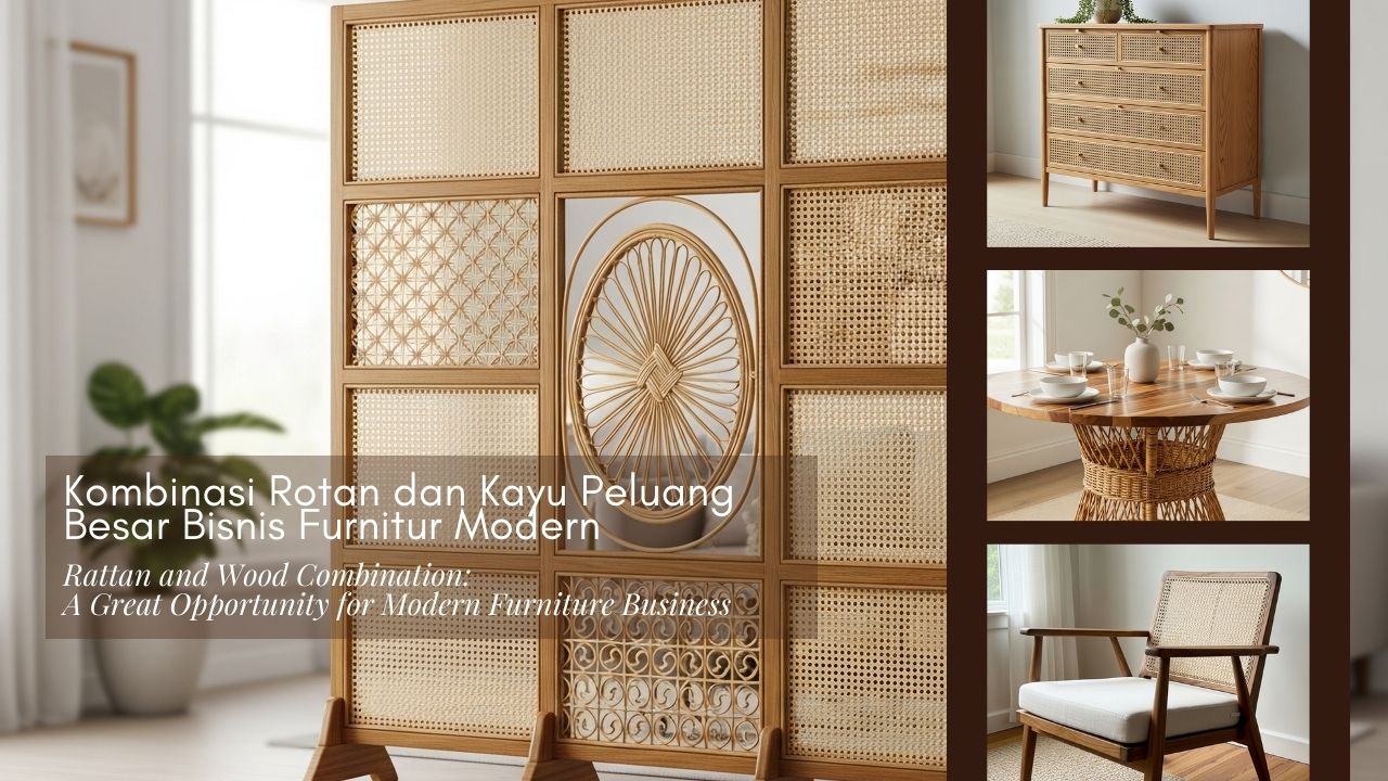Kombinasi Rotan dan Kayu Peluang Besar Bisnis Furnitur Modern