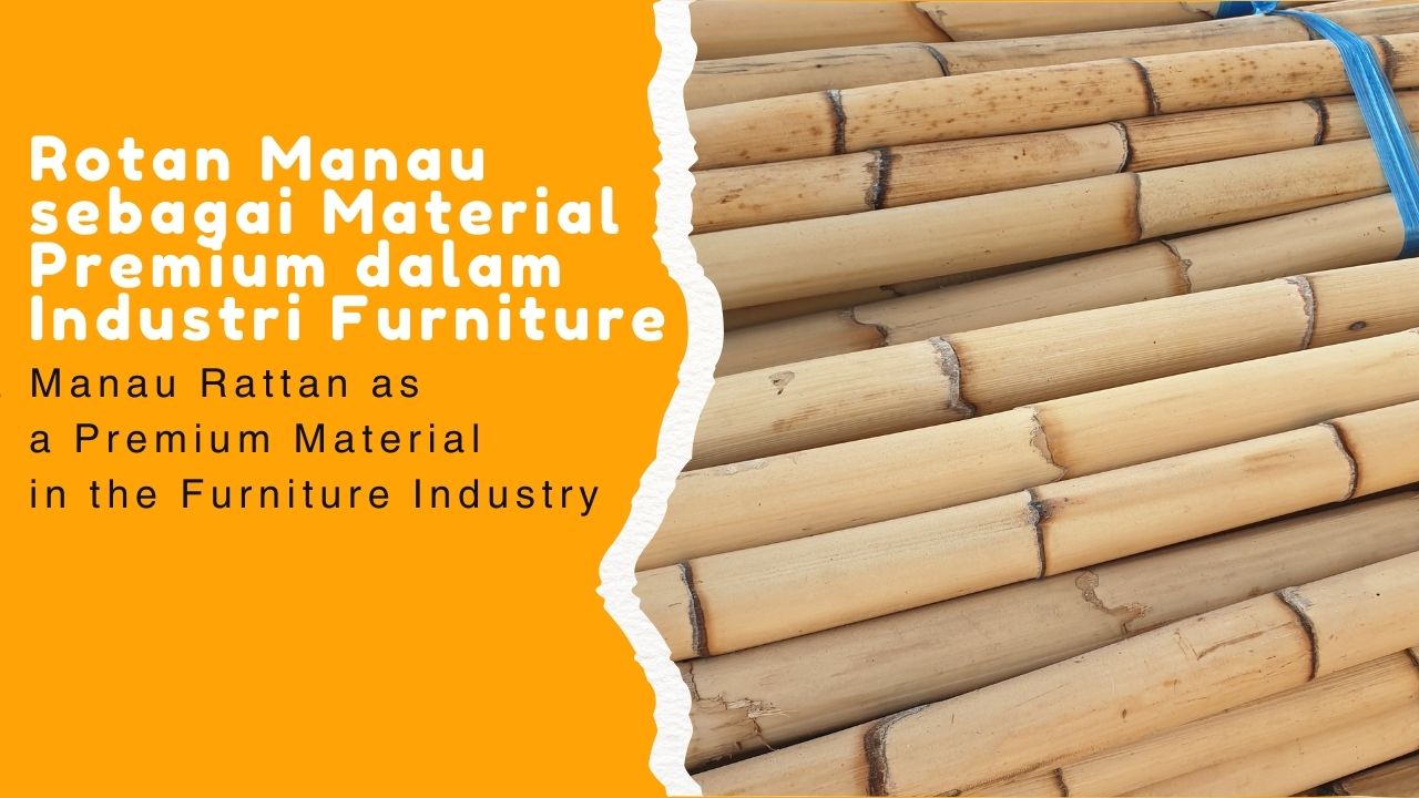 bahan baku rotan manau natural premium