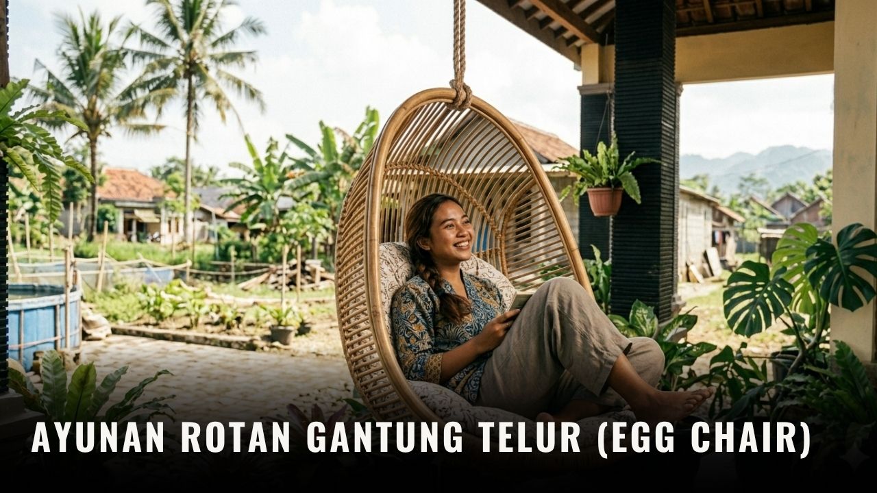 Ayunan Rotan Gantung Telur